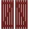 Ekena Millwork Americraft 6-Board (2 Batten) Wood Spaced Board-n-Batten Shutters w/ Z-Bar, ARW102SB623X77MRH, PR ARW102SB623X77MRH - alternate 1
